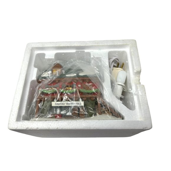 Department 56 North Pole Village - "Santa's Woodworks"  - Vintage - Picture 10 of 14